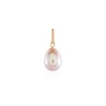 Pendentif rose or rose perle de culture