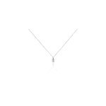 Pendentif solitaire aphrodite or blanc diamant Pendentif solitaire aphrodite or blanc diamant