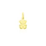 Pendentif songea ourson or jaune