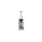 Pendentif tiki argent blanc onyx Pendentif tiki argent blanc onyx