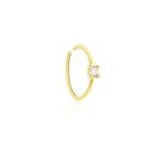 Piercing carter or jaune oxyde de zirconium