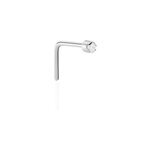 Piercing de nez demetrie or blanc diamant