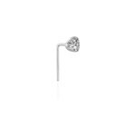 Piercing de nez demetrie or blanc diamant