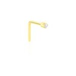 Piercing de nez demetrie or jaune diamant