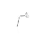 Piercing de nez deodate coeur or blanc Piercing de nez deodate coeur or blanc