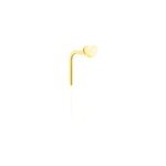 Piercing de nez deodate coeur or jaune