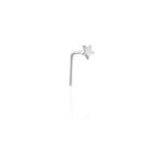 Piercing de nez deodate etoile or blanc
