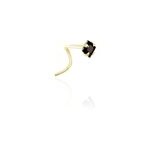 Piercing de nez or jaune oxyde de zirconium