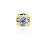 Piercing de nez or jaune oxyde de zirconium