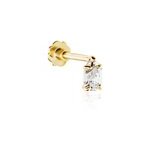 Piercing d'oreille or jaune artemia oxyde de zirconium