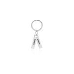 Porte clefs galmiere acier blanc
