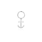 Porte clefs pamelia acier blanc