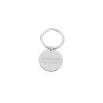 Porte clefs peg acier blanc