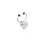 Porte clefs williana acier blanc